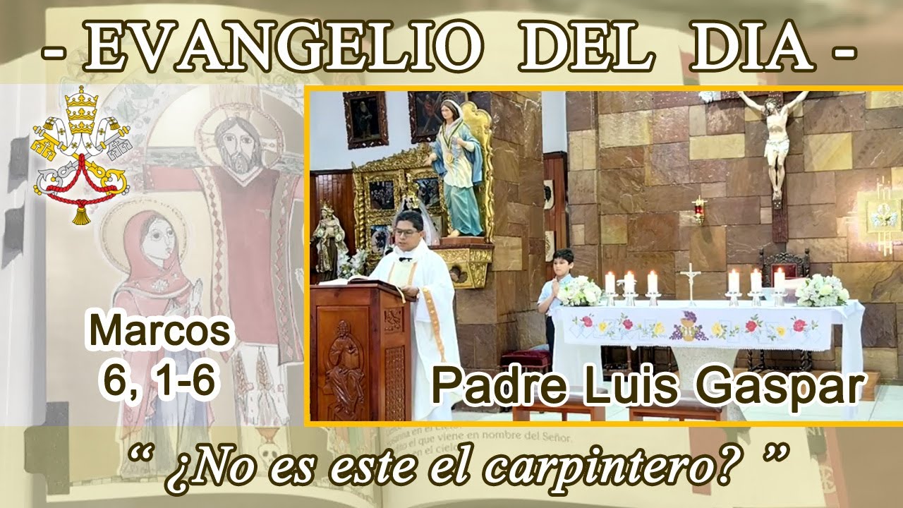 Evangelio día Miércoles 04/02/26 - Padre Luis Gaspar - Marcos 6, 1-6 - Visita a Nazaret.