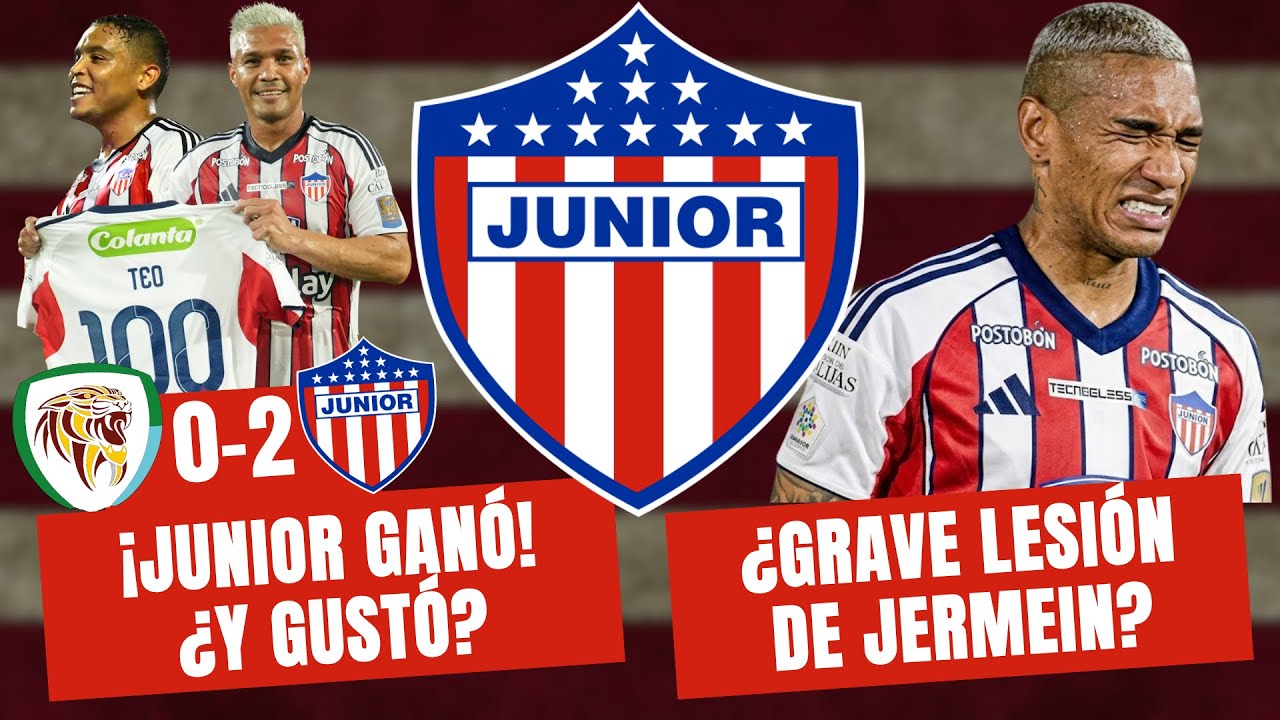 ¡JUNIOR GANÓ! ¿Y GUSTÓ? ¿GRAVE LESIÓN DE JERMEIN? | Jaguares 0-2 Junior | #100Tiburon