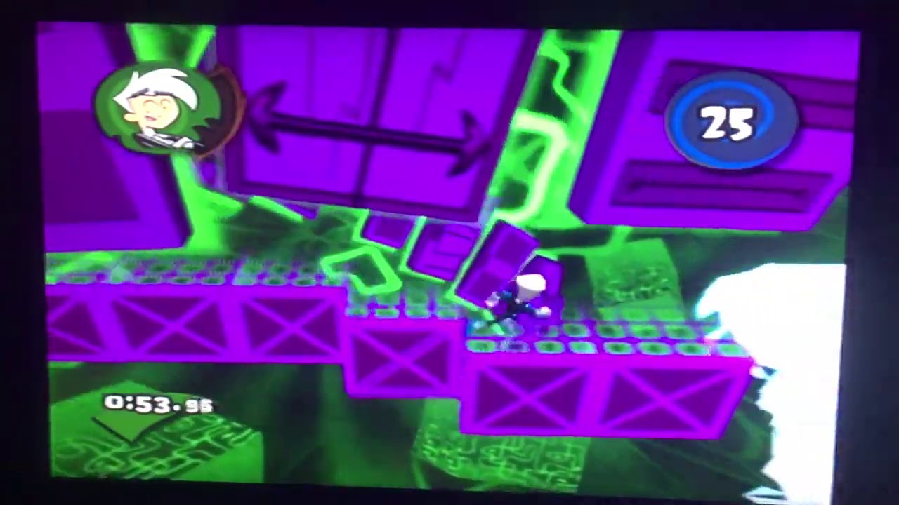 Nicktoon’s Battle for Volcano Island (PS2) Playthrough: Ghost Zone Zoomin (Danny) Bonus Level