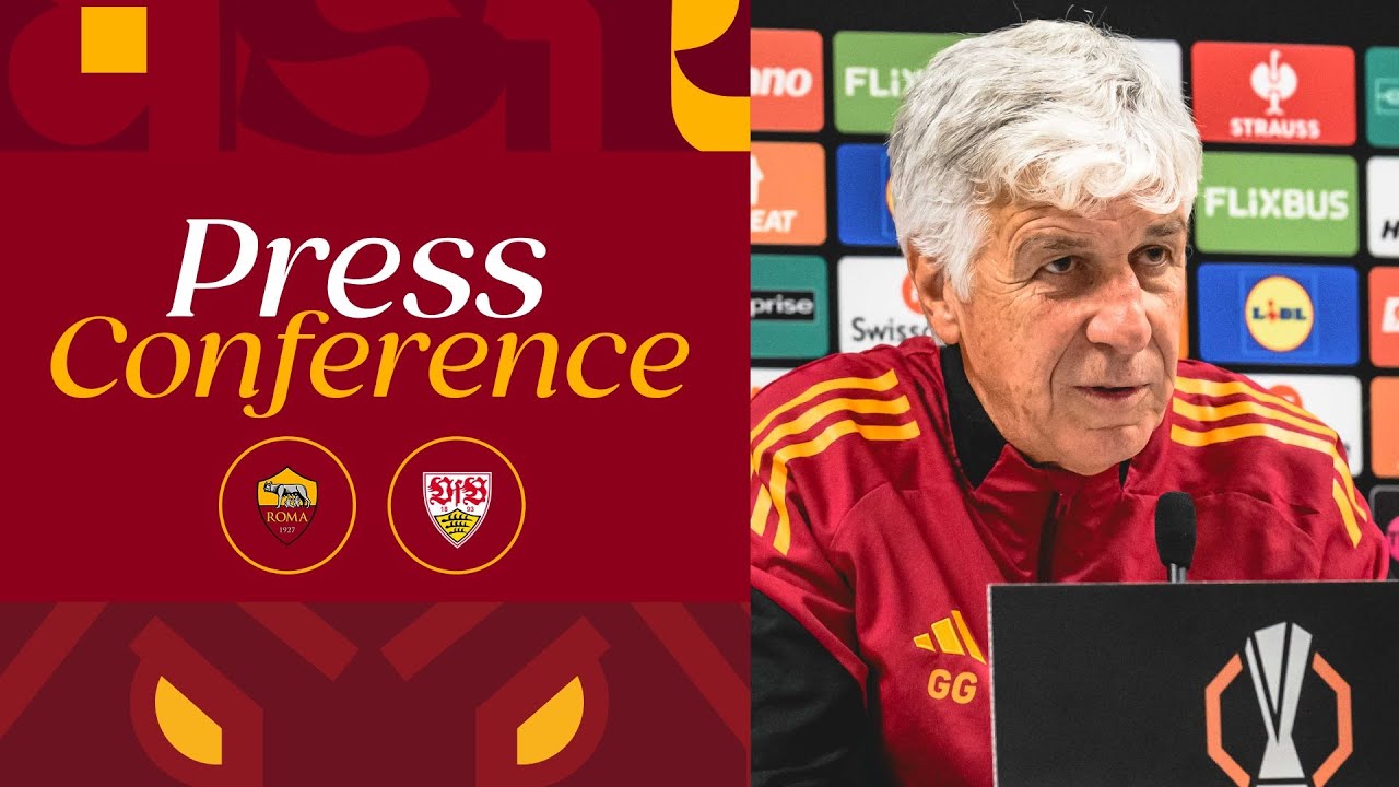 🟨 LIVE 🟥 LA CONFERENZA STAMPA DI GASPERINI E PISILLI ALLA VIGILIA DI ROMA-STOCCARDA