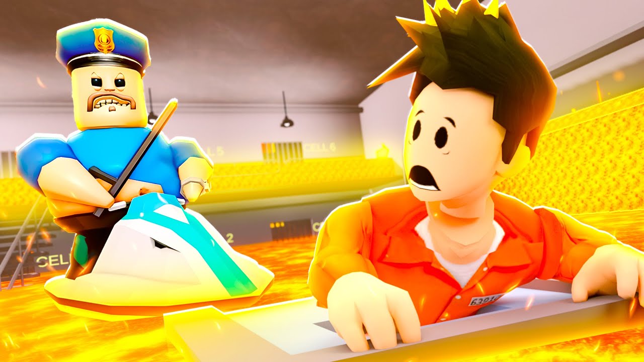 LA PRISIÓN DE BARRY ESTÁ LLENA DE LAVA en ROBLOX!