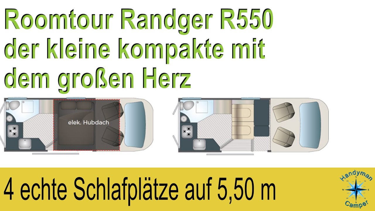 Roomtour Randger R550 der kompakte VAN für 4 Personen