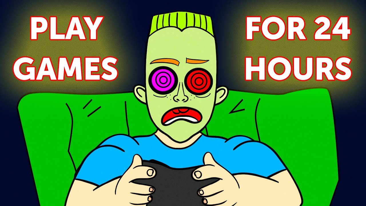 What If You Played Video Games for 1 Day Non-Stop
