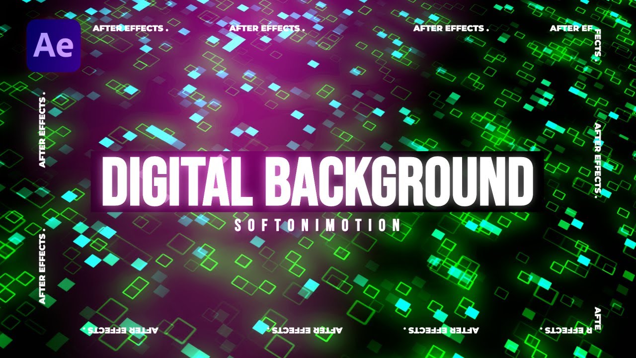 Digital Background Animation in After Effects - After Effects Tutorial