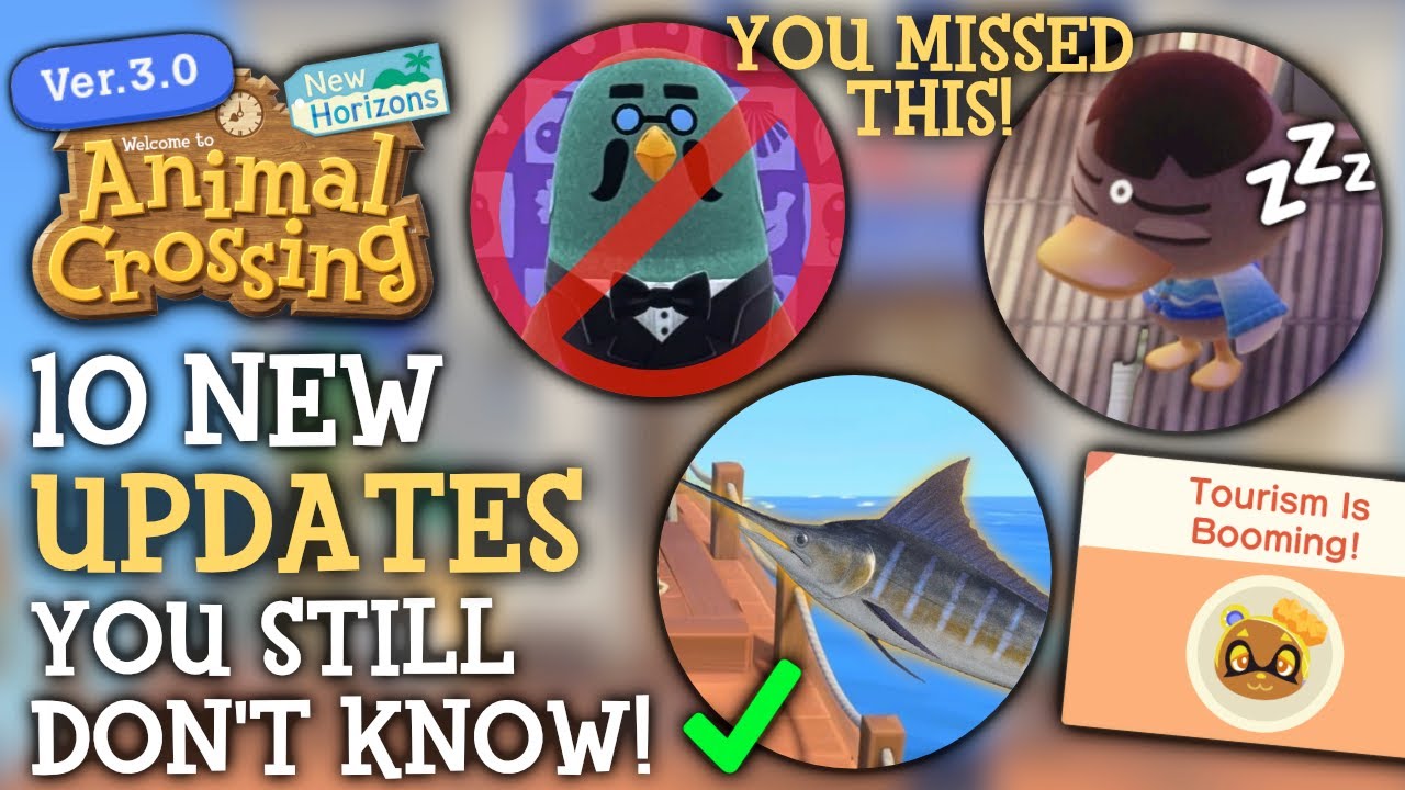 10 SECRET New Features In 3.0 You MISSED - Animal Crossing New Horizons