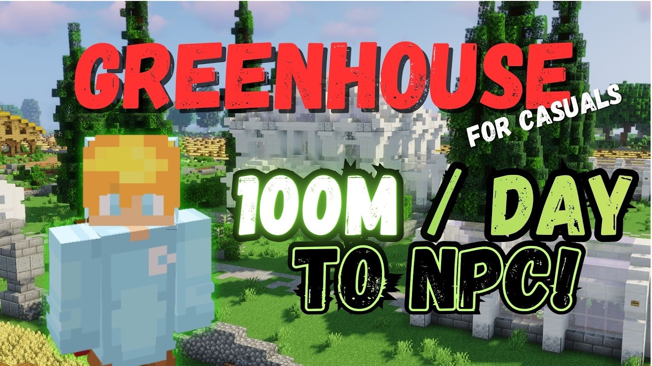 Лучший способ заработка в режиме AFK на Hypixel Skyblock в 2026 году | Руководство по Greenhouse