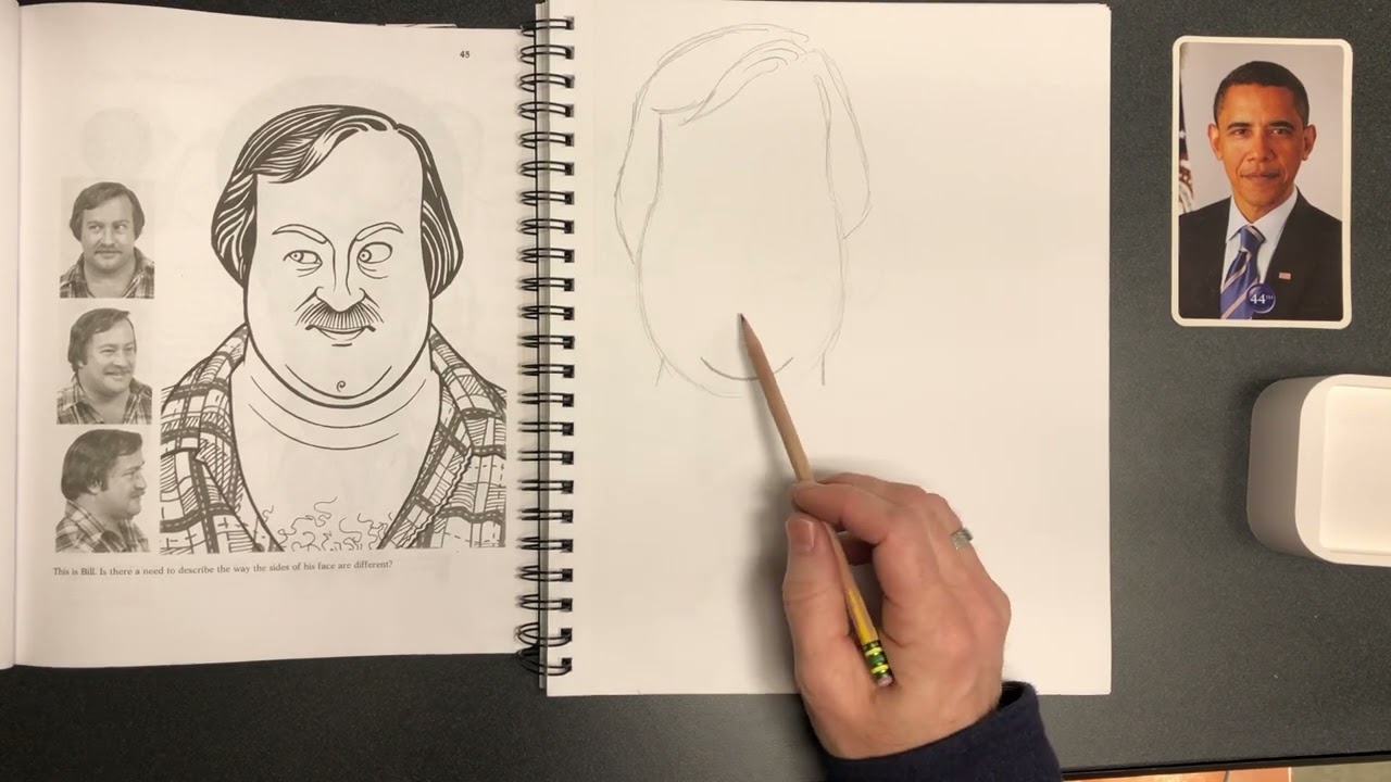 Caricature drawing with Lenn Redman - class lesson