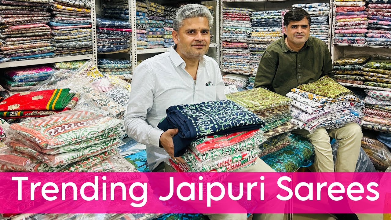 Jaipuri Hand Block Print Cotton Sarees | Kota Doriya, Bagru & Sanganeri Collection