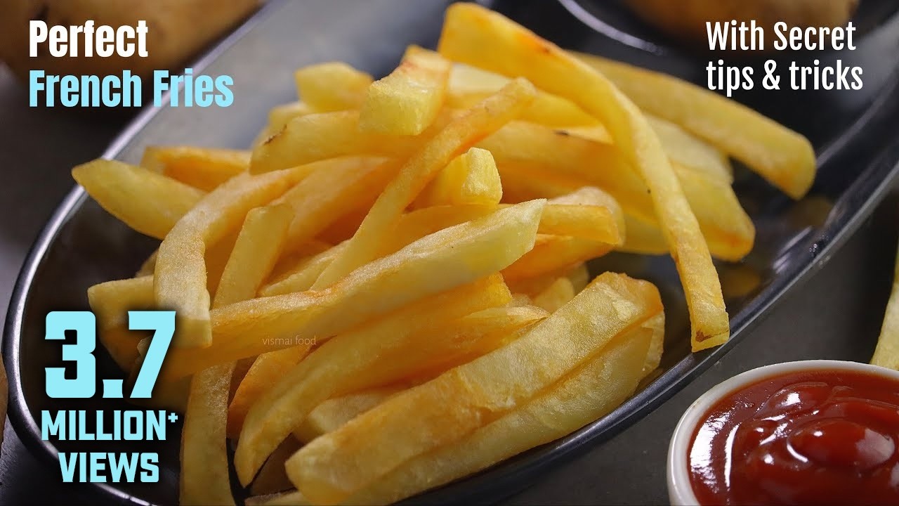ఫ్రెంచ్ ఫ్రైస్|How to make perfect french fries at home by vismai food|French fries recipe in telugu