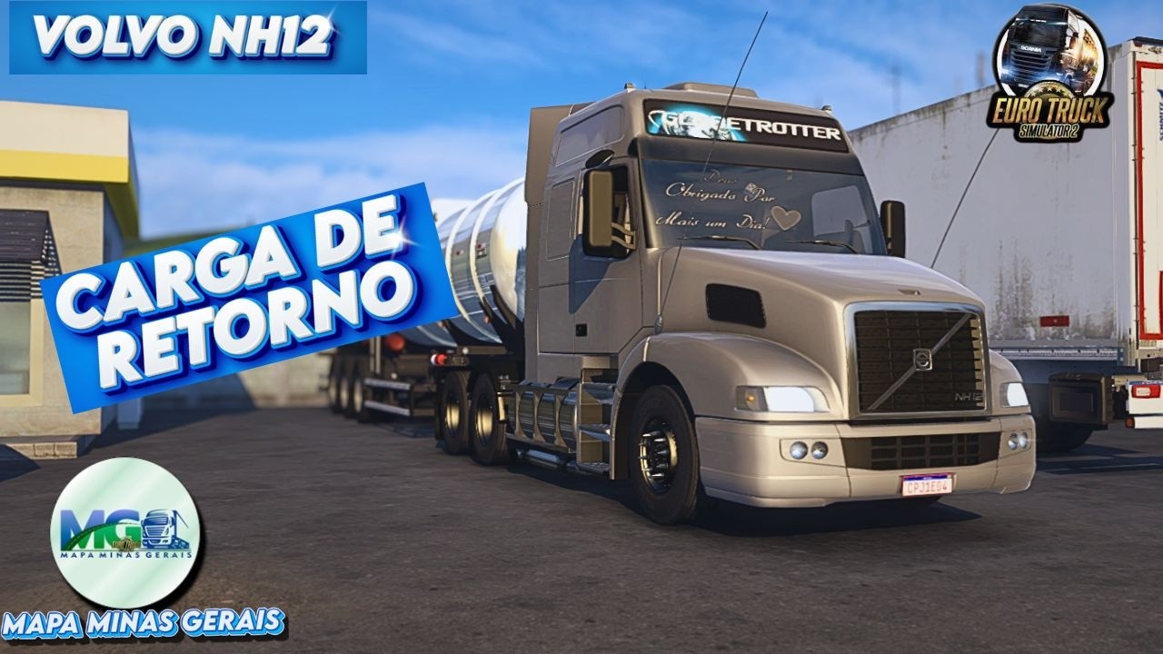 [ASMR] VOLVO NH12 no barriga de aço com CARGA DE RETORNO -ets2 1.58-