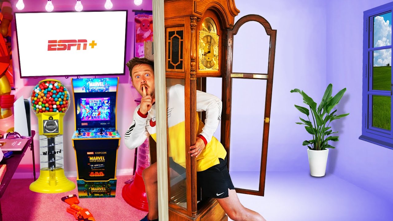 Hidden Secret CLOCK Entrance To ULTIMATE Man Cave!