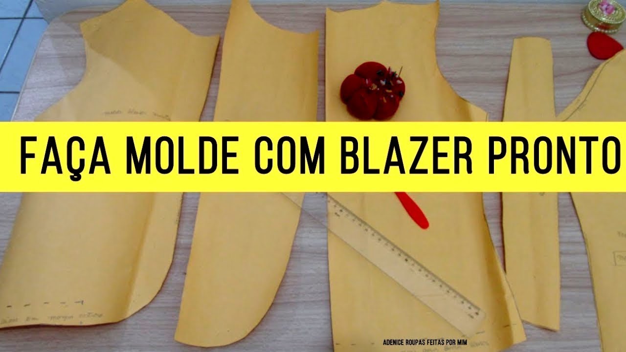 FAÇA MOLDE DE BLAZER PRONTO - Roupas Feitas por Mim