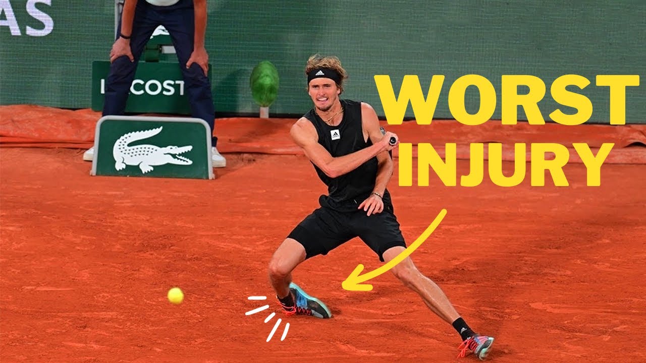The shocking injury that shook the tennis world - Rafael Nadal vs Alexander Zverev