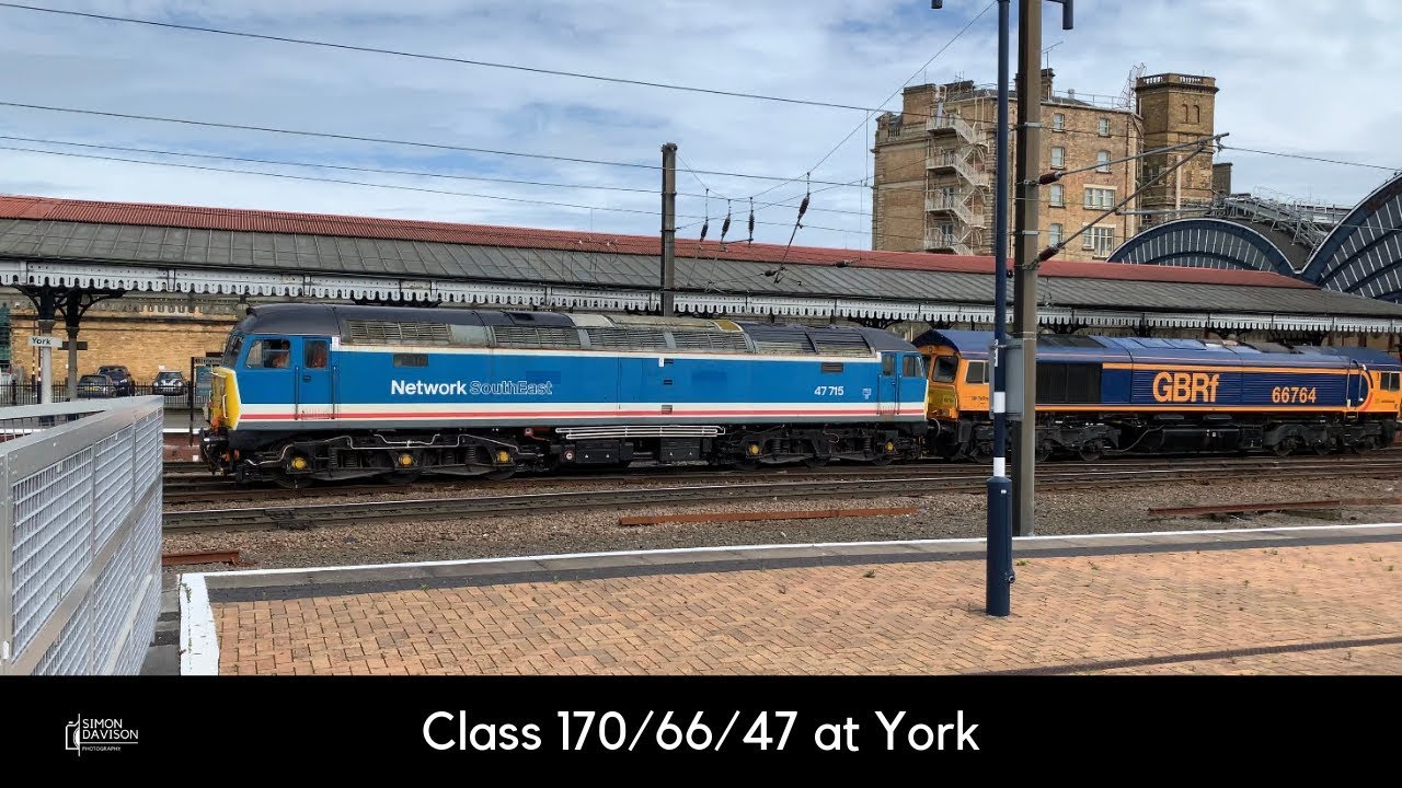 Northern 170 GBRF 66 and NSE 47 at York