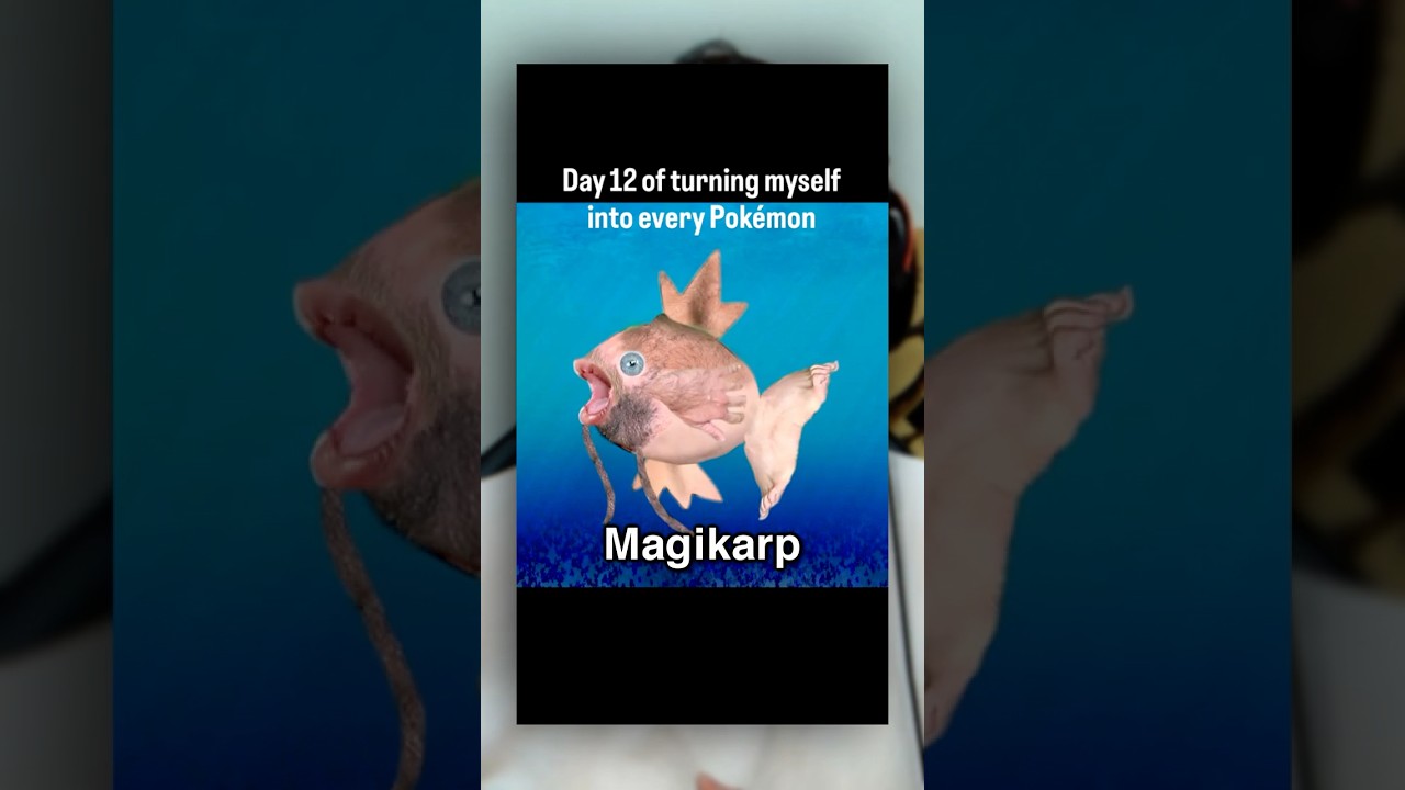 Guy Turning Himself Into Every Pokemon 💀