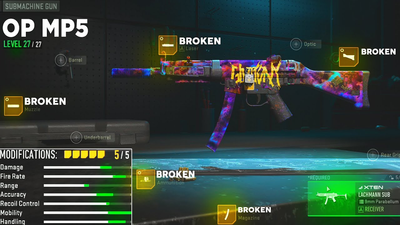 the BEST MP5 build AFTER Update in MW2 🤯 (Best Lachmann Build & Tuning)