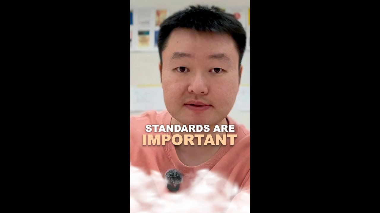 Standards are essential for growth  #shorts