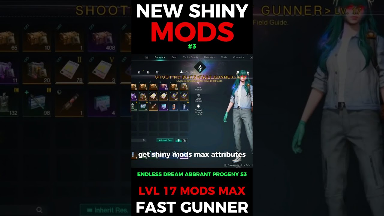 ONCE HUMAN NEW GOLD SHINY LVL 17 MAX LEGENDRY MODS🥶