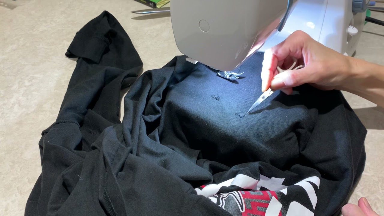 Repair a ripped T-shirt