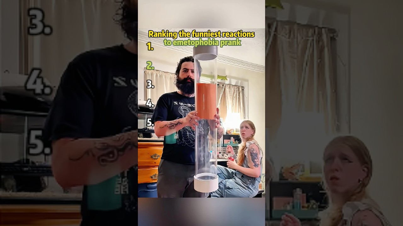 Ranking the funniest reactions to emetophobia prank.#funny#celebrity#foryou