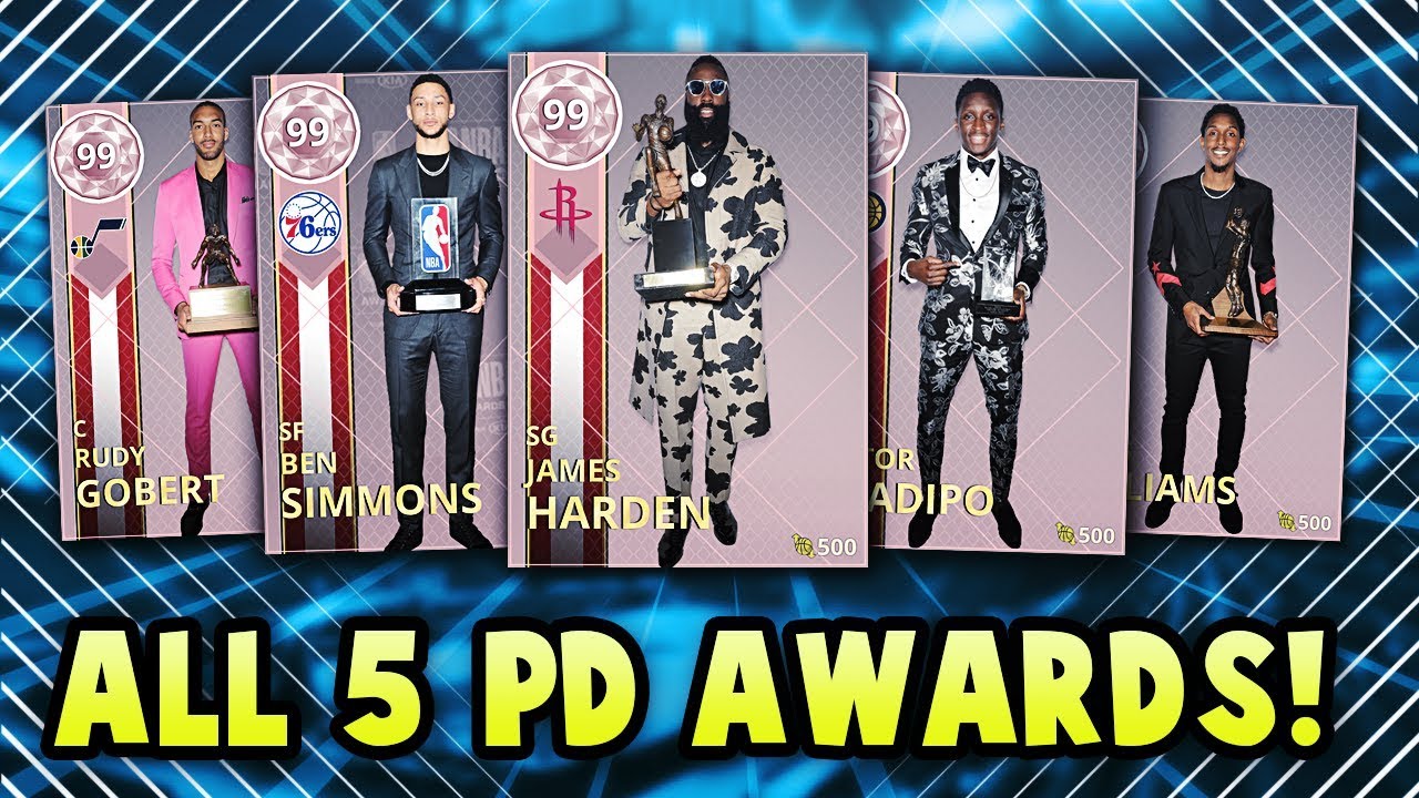 NBA 2K18 USING ALL 5 NEW PINK DIAMOND AWARDS CARDS IN THE SAME SQUAD | NBA 2K18 MyTEAM SQUAD BUILDER