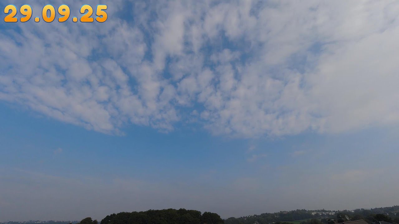 Cloud Moving Wolken über dem Ruhrtal bei Bochum 29  09 25 Wolkenzug