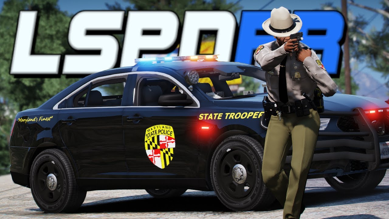 Maryland State Trooper chases down hit & run suspect - GTA 5 LSPDFR