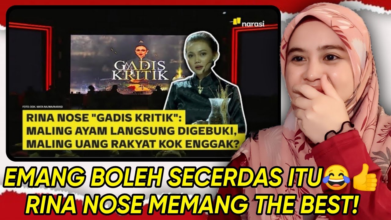 NGAKAK POL‼️PENAMPILAN RINA NOSE SEBAGAI 'GADIS KRITIK' DI 13 TAHUN MATA NAJWA | 🇲🇾REACTION