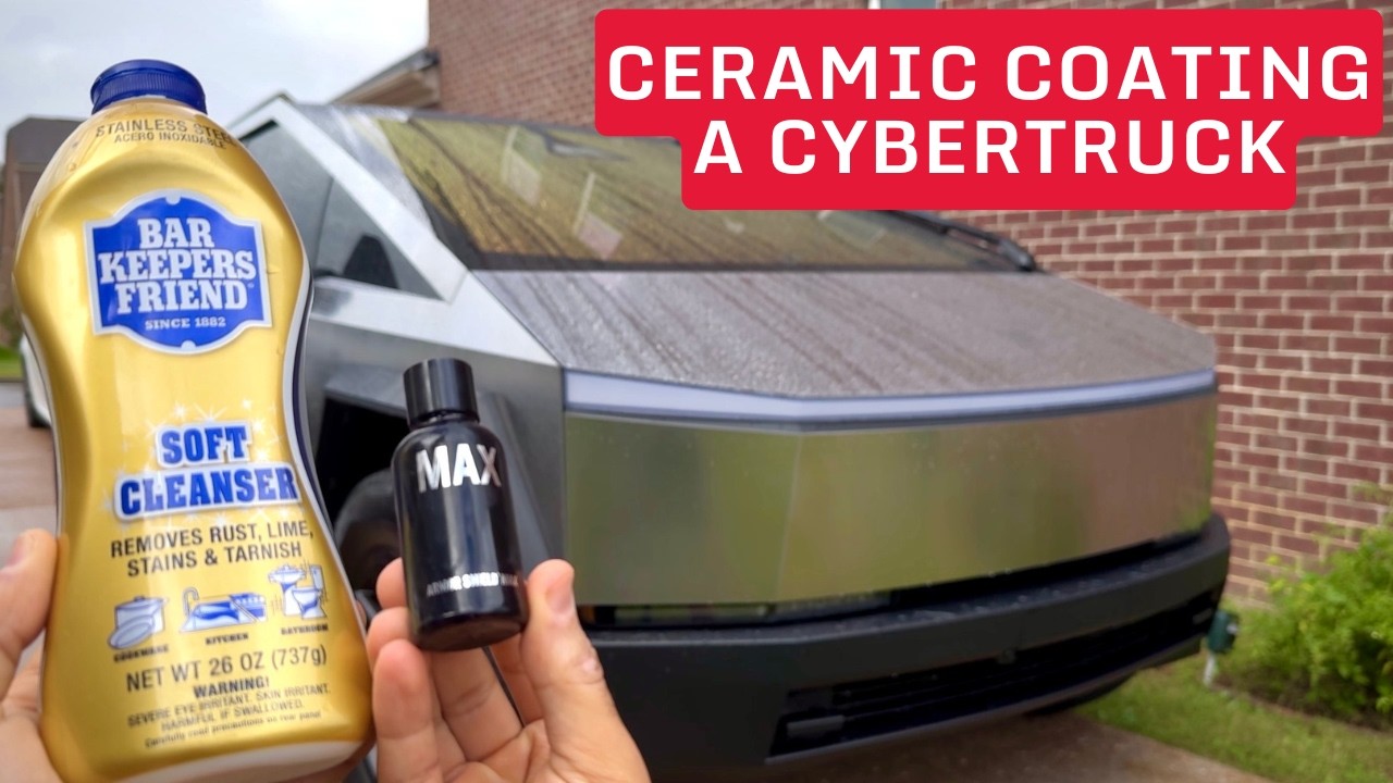 Керамическое покрытие Tesla Cybertruck своими руками &mdash; больше никаких отпечатков пальцев и пятен