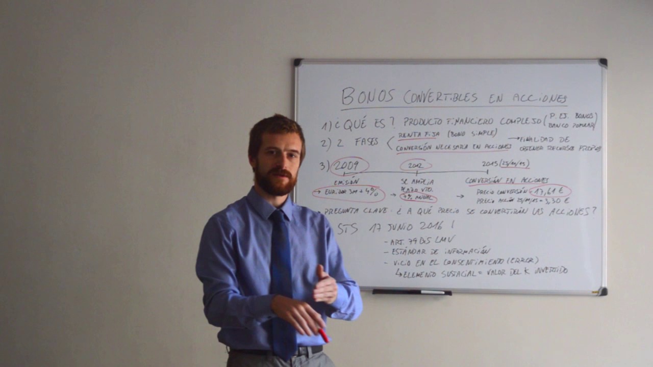 Derecho Bancario. Bonos convertibles en acciones