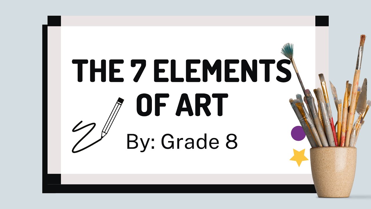 BASIC DRAWING - Elements of ART | Grade 8 Art Class - Online Class Activity