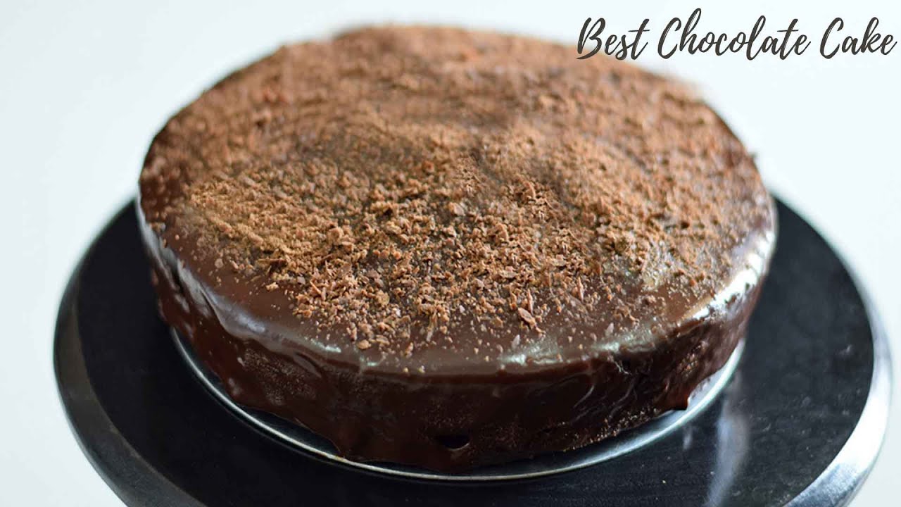 Super Simple Chocolate Cake without Cream | Eggless Chocolate Cake with Chocolate Ganache