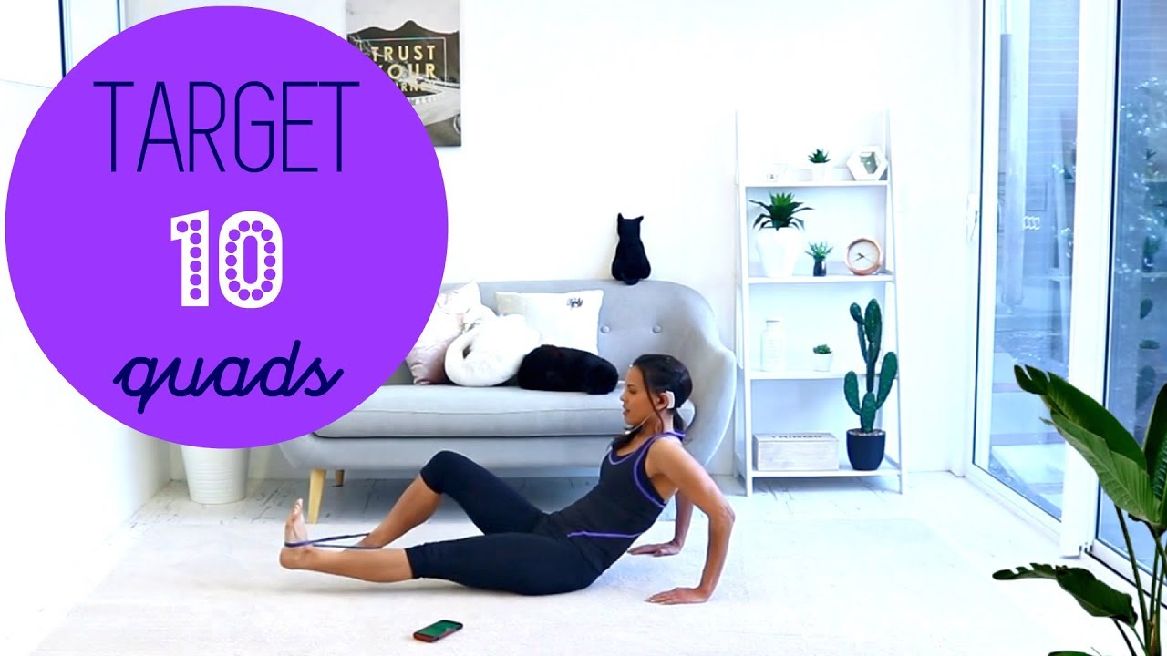 Resistance Band Lower Body Workout - BARLATES BODY BLITZ Target 10 Quads