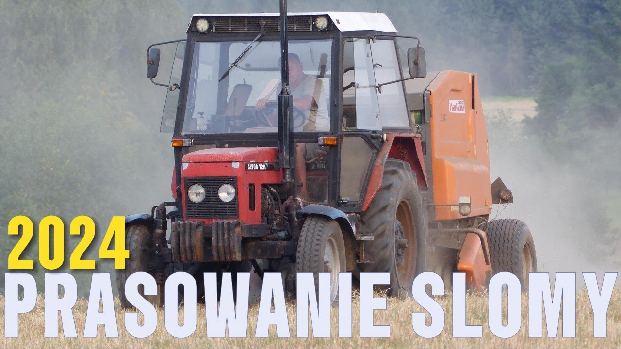 ㋡Prasowanie słomy 2024//Zetor 7211+Warfama z543//ATS