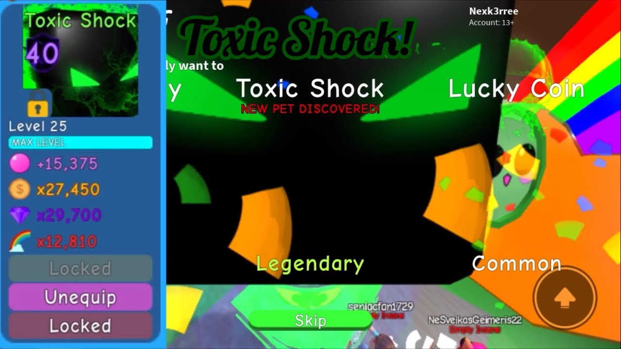 I hatched Toxic Shock! | Roblox: Bubblegum Simulator