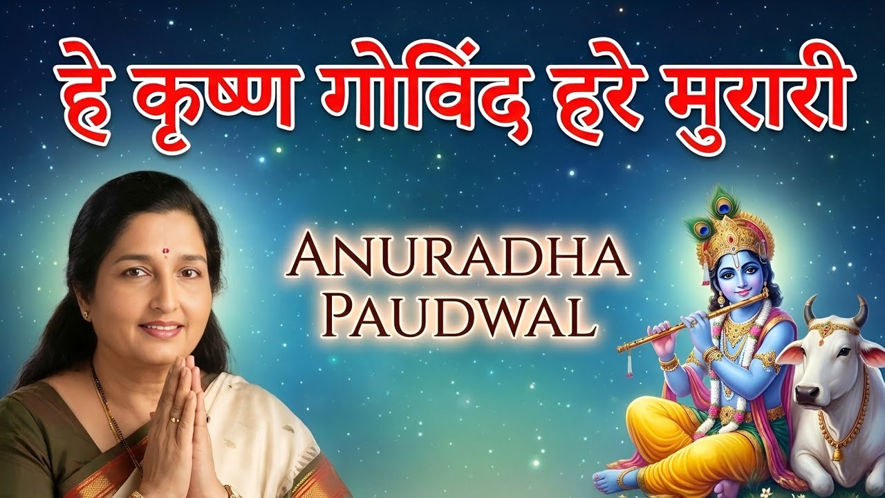 He Krishna Govind Hare Murari | हे कृष्णा गोविंद हरे मुरारी | By Anuradha Paudwal