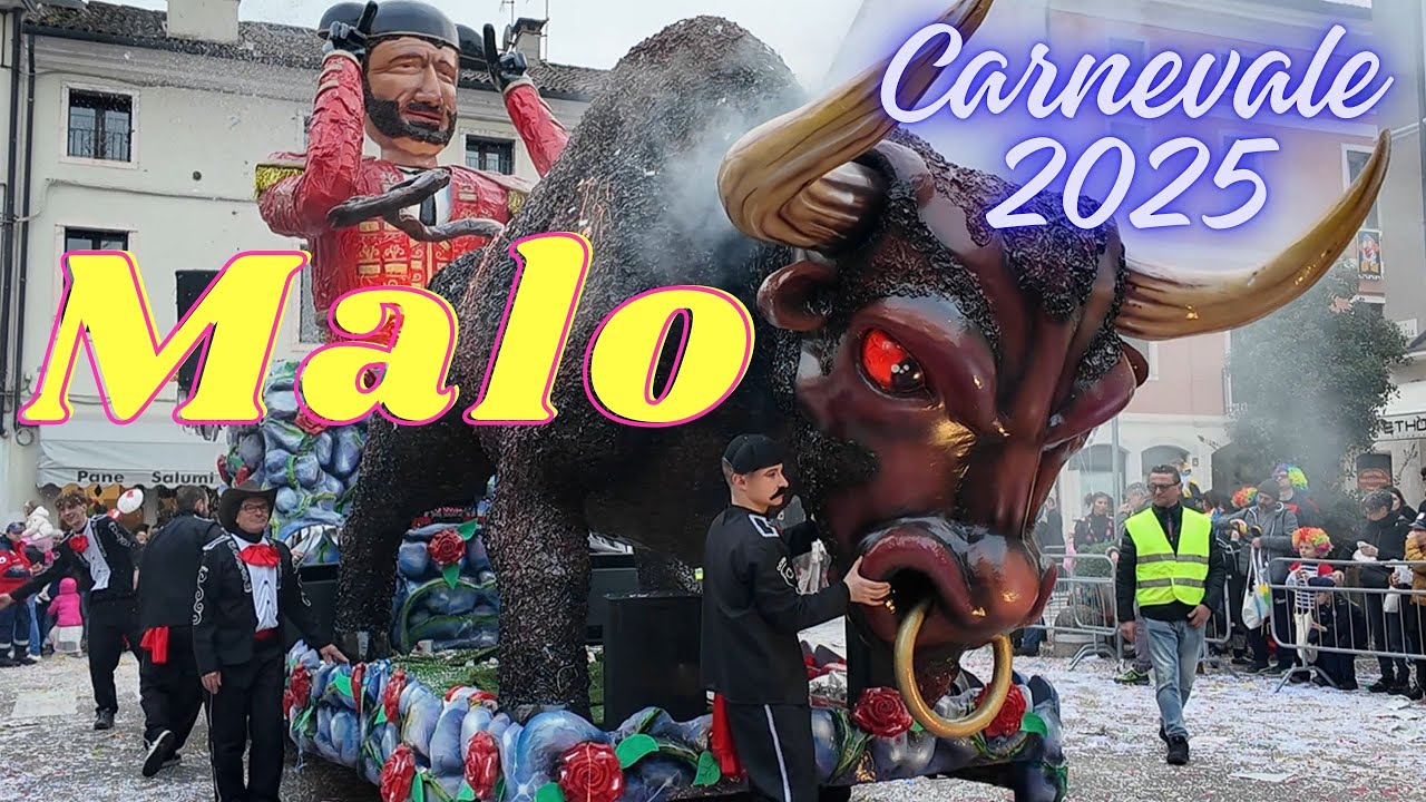 101 DEL CARNEVALE DI MALO // DOMENICA,23-FEBBRAIO-2025 //4K,UHD,fps60 // Walking Tour