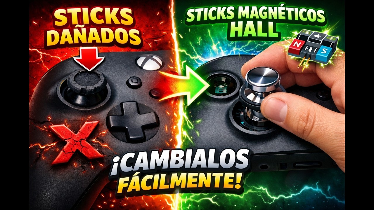 Tutorial Instalación de Sticks Hall Effect Magnéticos en Control Xbox Series X/S