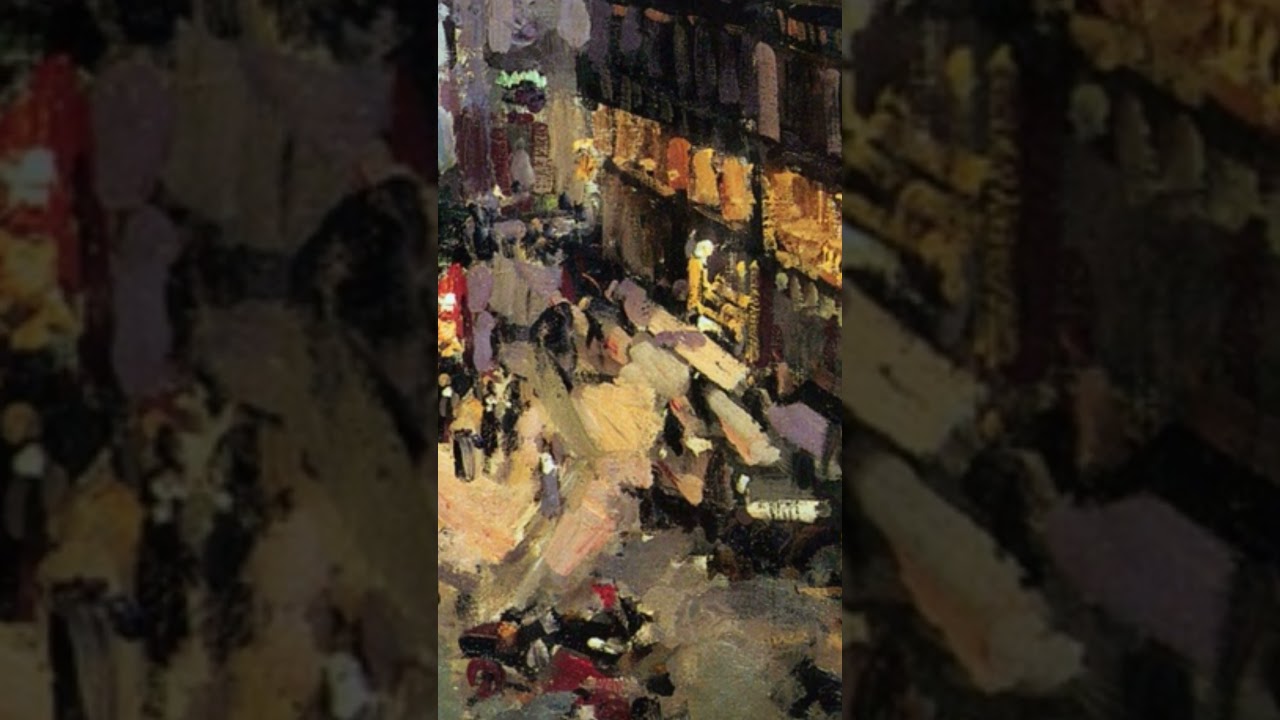 Kostantin Korovin's Boulevard des Capucines  #arteducation #fineart  #Parispaitings #Korovin