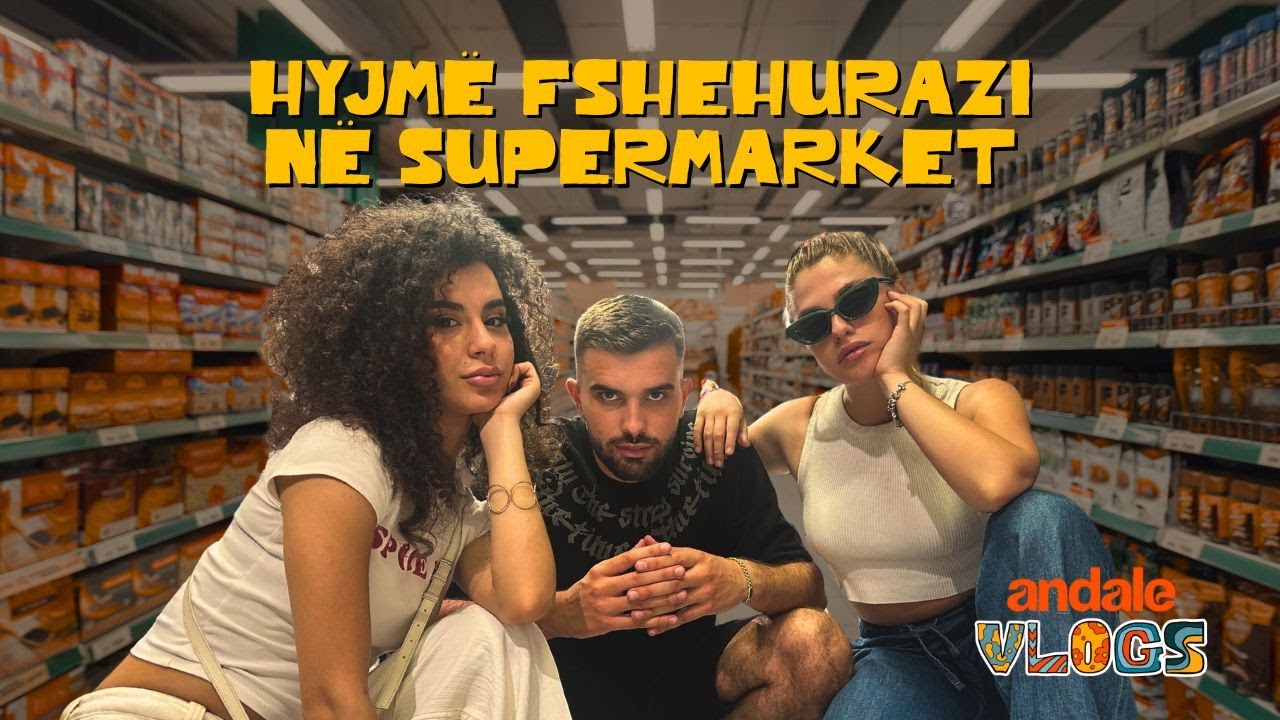 24 orë fshehurazi në Supermarket | ANDALE VLOGS