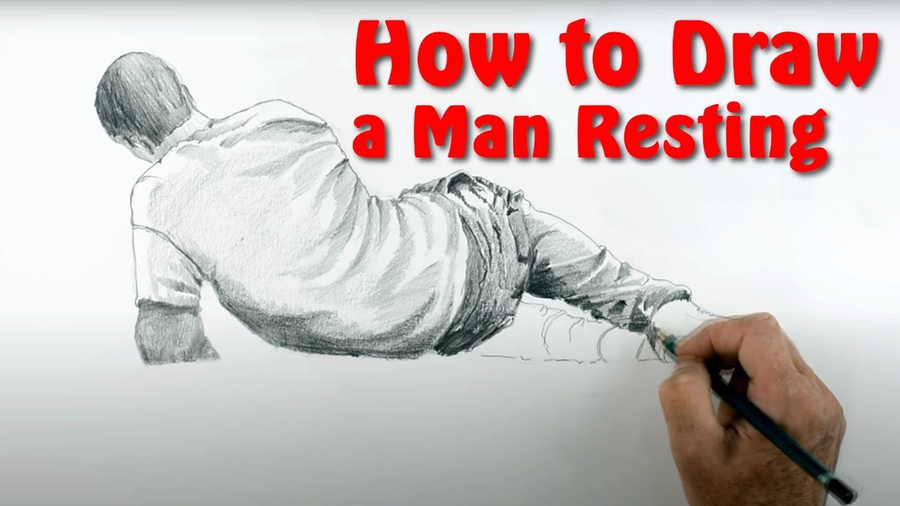 Discover How to Draw a Man Relaxing - Engagingly Demonstrated the Secret of Drawing Figures