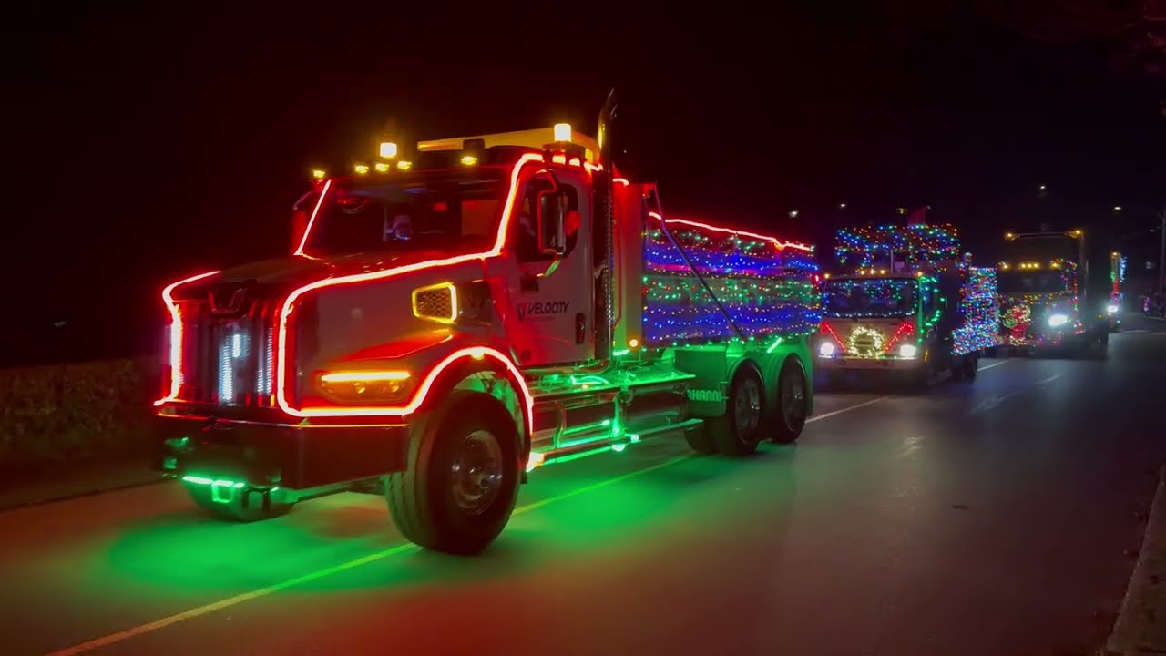 2024 Christmas Truck Parade from Victoria BC Canada