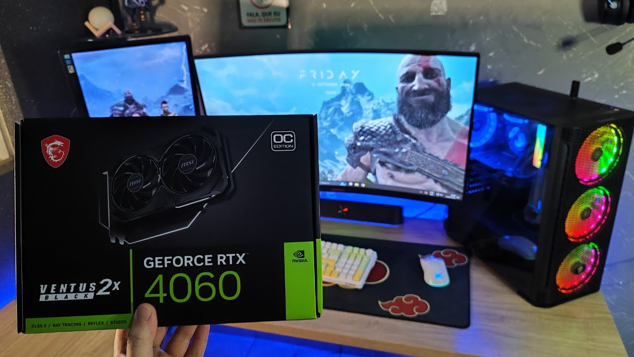 Comprei uma RTX 4060 pra jogar GOD OF WAR RAGNAROK | GTX 1650 vs RTX 4060