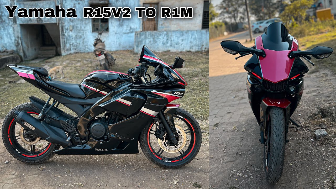 Yamaha R15V2 To R1M Replica 🚀 || 10 years old yamaha r15