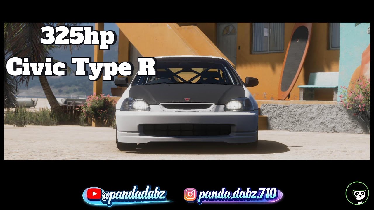 325HP Civic Type R Goes Racing in FH5 | Crashes, Rolls, Digs & Chaos
