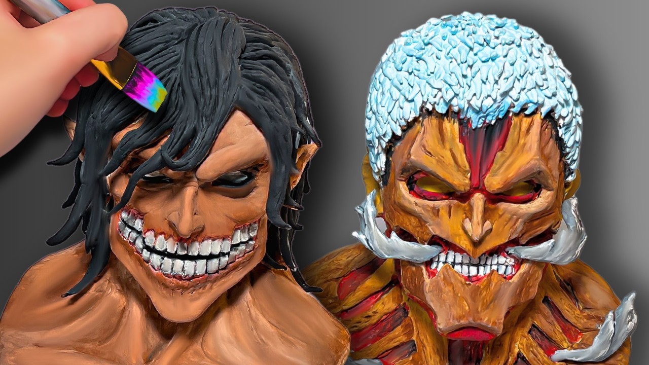 I made Eren and Reiner Out Of Clay! Attack On Titan