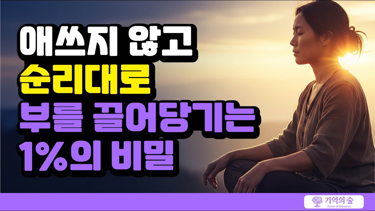 애쓰지 않고 순리대로 부를 끌어당기는 1%의 비밀