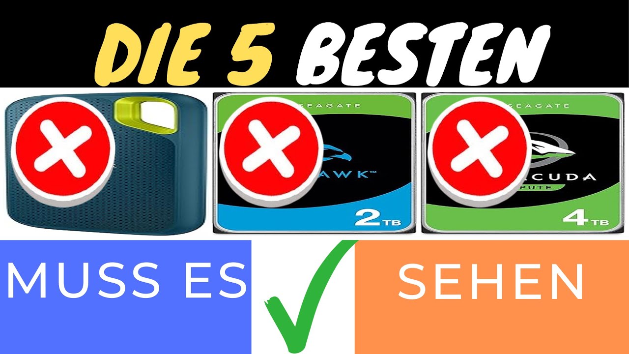 DIE 3 BESTEN 4TB FESTPLATTEN FÜR NVR-SYSTEME 2025! 💾🔒