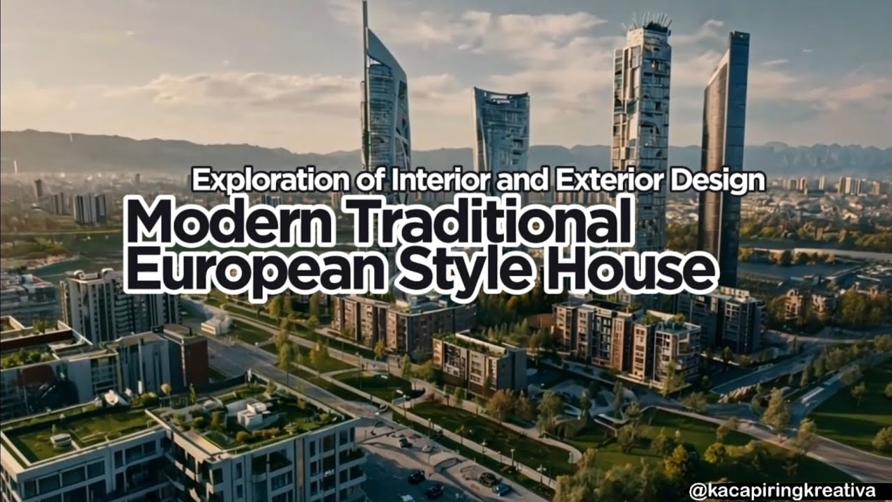 Exploration of Interior and Exterior Design : Modern Traditional European Style House