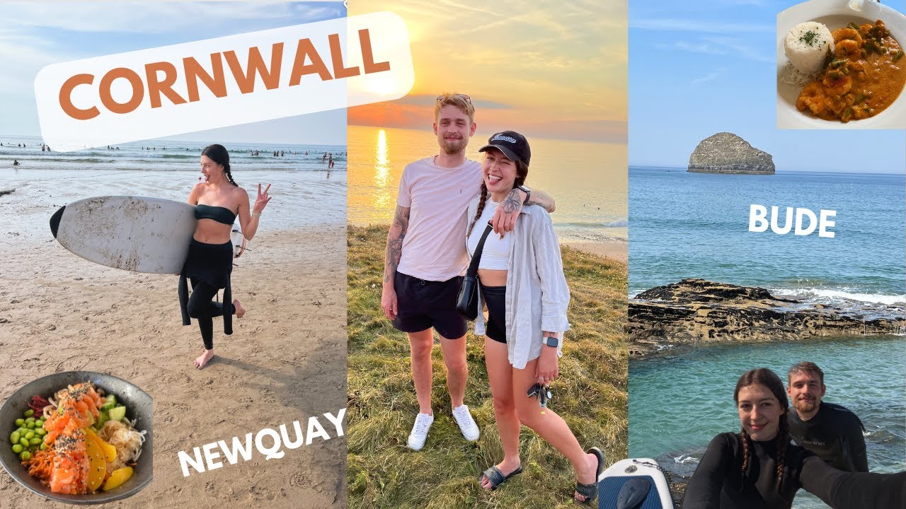Cornwall Trip - Bude - Newquay - Boardmasters - Learning to surf